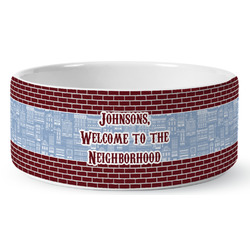 Housewarming Ceramic Dog Bowl (Personalized)