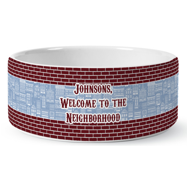 Custom Housewarming Ceramic Dog Bowl (Personalized)