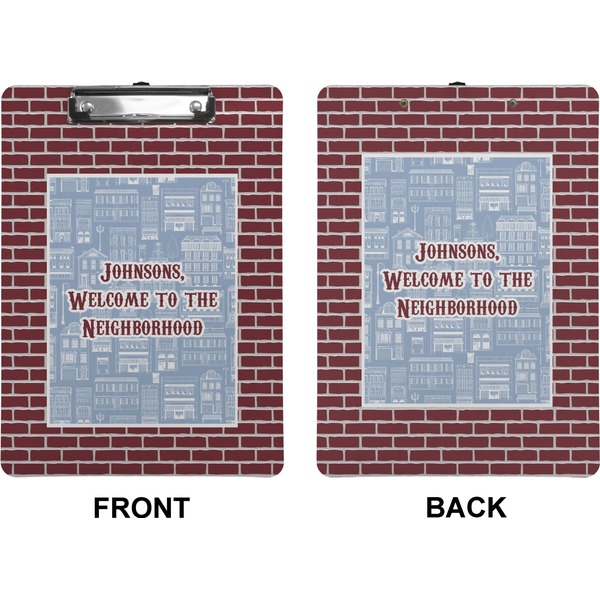 Welcome To The Neighborhood Clipboard (Letter) (Front + Back)