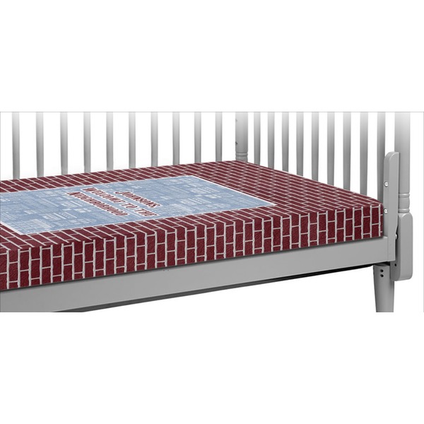 Custom Housewarming Crib Fitted Sheet (Personalized)