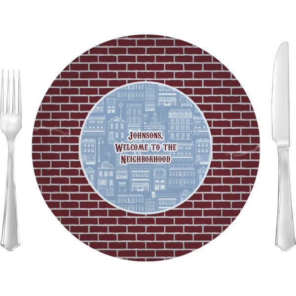 Custom Housewarming 10" Glass Lunch / Dinner Plates - Single or Set (Personalized)