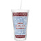 Welcome To The Neighborhood Double Wall Tumbler with Straw (Personalized)