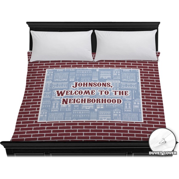 Custom Housewarming Duvet Cover - King (Personalized)