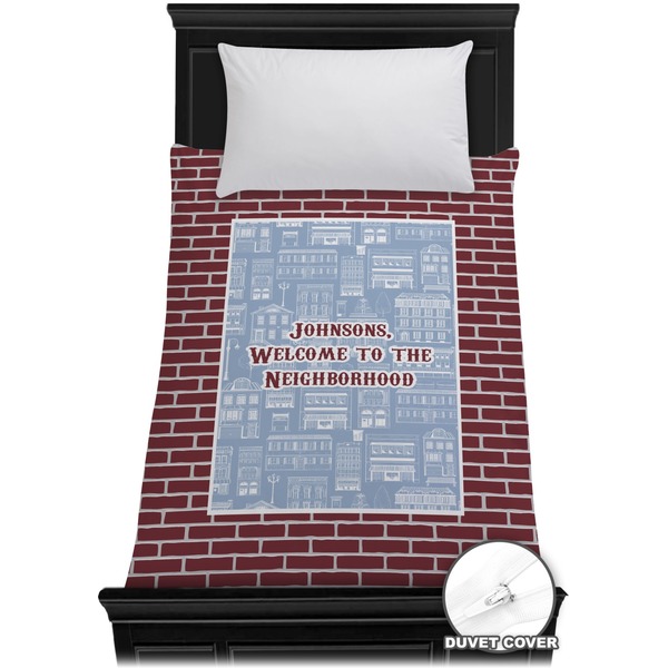 Custom Housewarming Duvet Cover - Twin (Personalized)