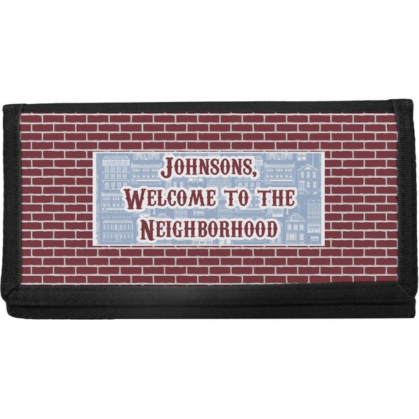 Custom Housewarming Canvas Checkbook Cover (Personalized)