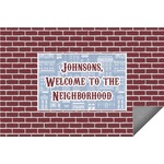 Housewarming Indoor / Outdoor Rug - 6'x8' w/ Name or Text