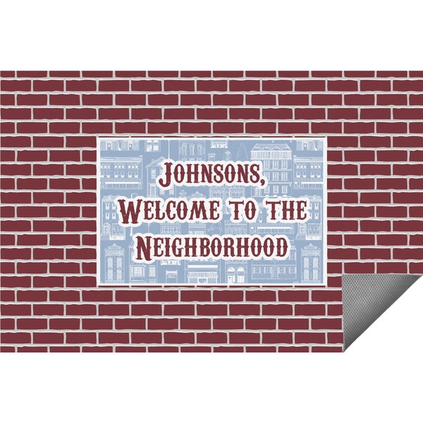 Custom Housewarming Indoor / Outdoor Rug - 4'x6' (Personalized)