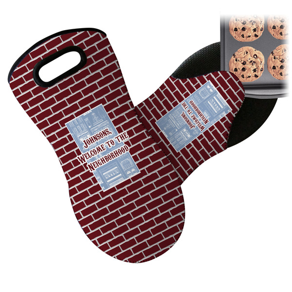 Welcome To The Neighborhood Neoprene Oven Mitt
