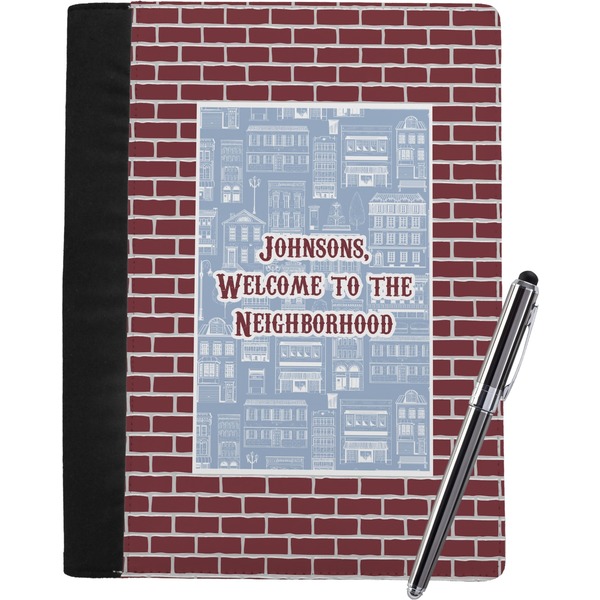 Custom Housewarming Notebook Padfolio - Large w/ Name or Text