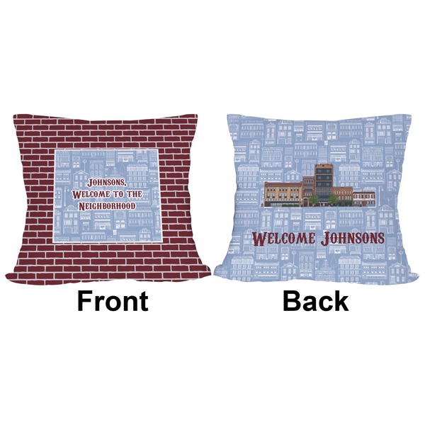 Welcome To The Neighborhood Outdoor Pillow - 18x18