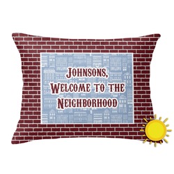 Housewarming Outdoor Throw Pillow (Rectangular) (Personalized)