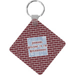 Housewarming Diamond Plastic Keychain w/ Name or Text
