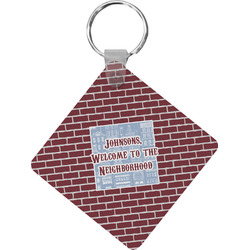 Housewarming Diamond Plastic Keychain w/ Name or Text
