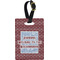 Housewarming Plastic Luggage Tag - Rectangular w/ Name or Text