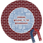 Housewarming Round Fridge Magnet (Personalized)