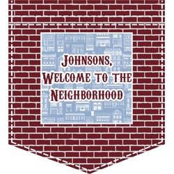 Housewarming Iron On Faux Pocket (Personalized)