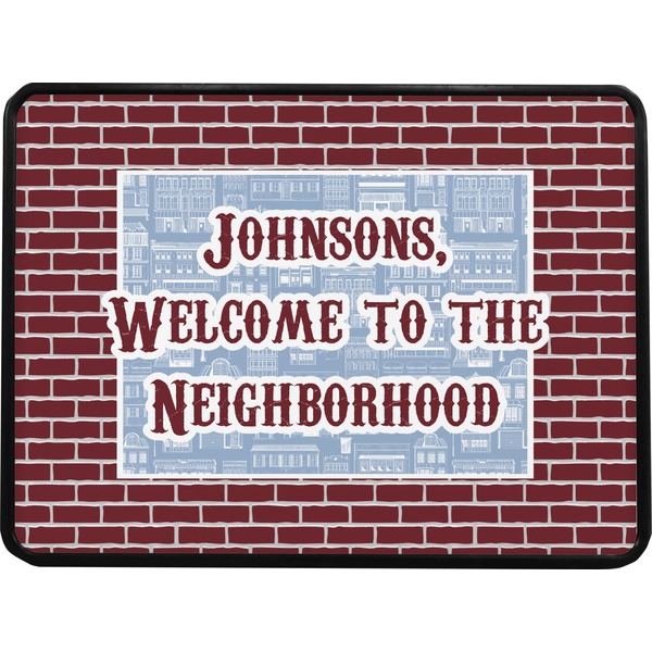 Welcome To The Neighborhood Rectangular Car Hitch Cover w/ FRP Insert