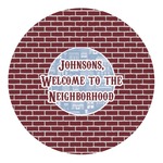 Housewarming Round Decal - Small (Personalized)