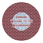 Housewarming Round Decal - Medium (Personalized)