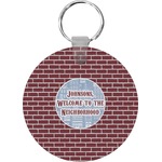 Housewarming Round Plastic Keychain (Personalized)