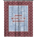 Housewarming Extra Long Shower Curtain - 70"x84" (Personalized)