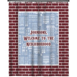 Housewarming Extra Long Shower Curtain - 70"x84" (Personalized)