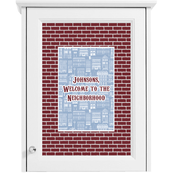 Welcome To The Neighborhood Single White Cabinet Decal