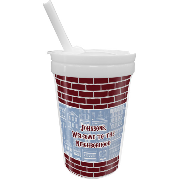 Custom Housewarming Sippy Cup with Straw (Personalized)