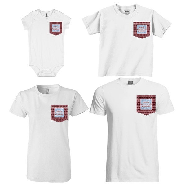 Welcome To The Neighborhood Sized Pockets on Various Products