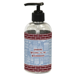 Housewarming Plastic Soap / Lotion Dispenser (8 oz - Small - Black) (Personalized)