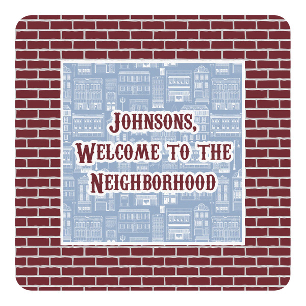 Custom Housewarming Square Decal - Large (Personalized)