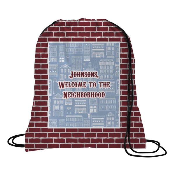 Custom Housewarming Drawstring Backpack - Medium (Personalized)