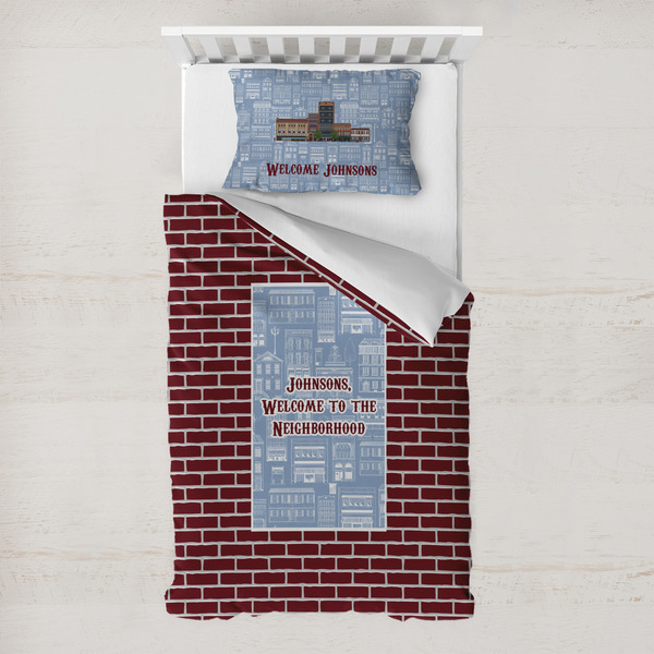 Custom Housewarming Toddler Bedding Set - With Pillowcase (Personalized)