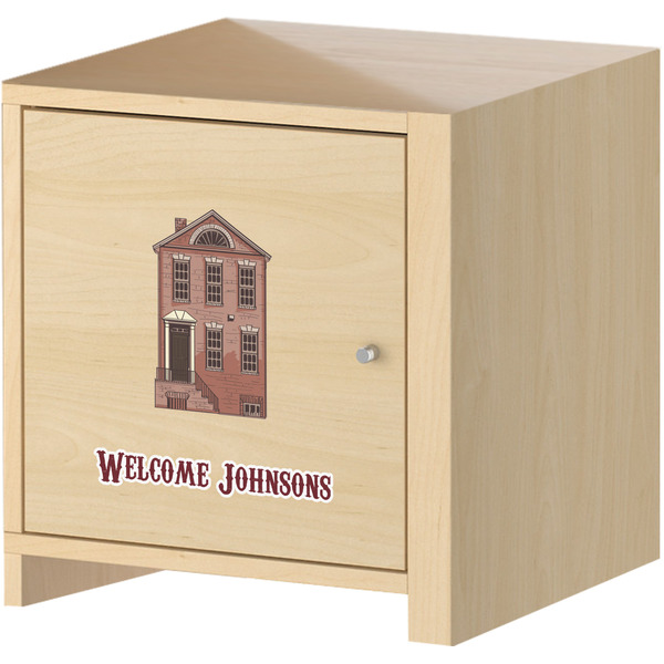 Welcome To The Neighborhood Wall Graphic on Wooden Cabinet