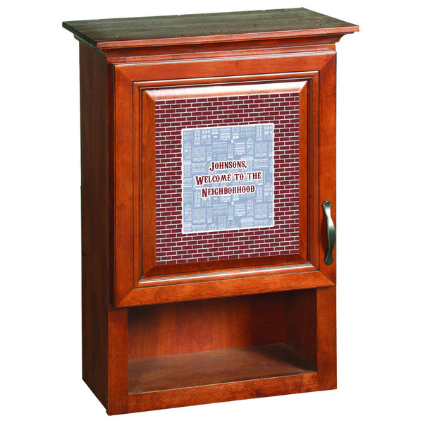 Welcome To The Neighborhood Wooden Cabinet Decal (Medium)