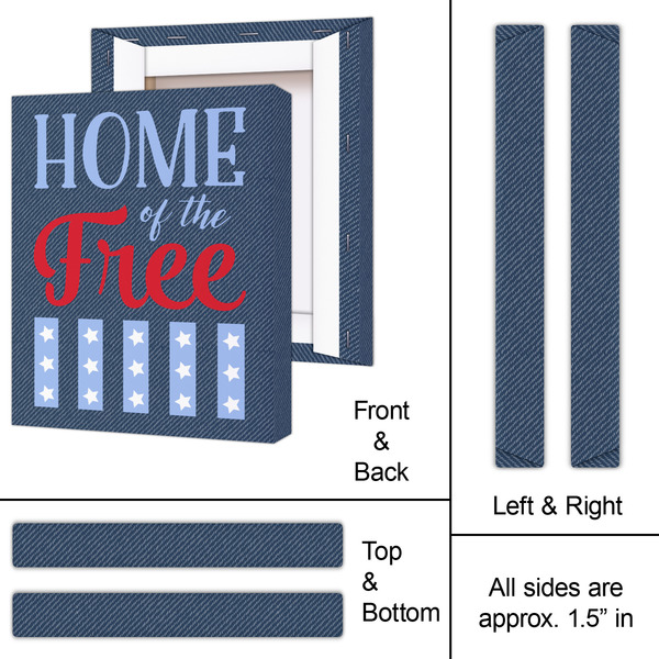 American Quotes 11x14 - Canvas Print - Approval