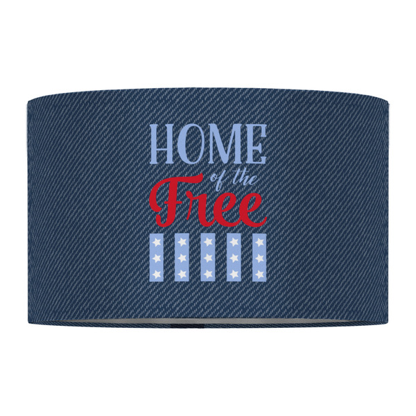 American Quotes 12" Drum Lampshade - FRONT (Fabric)