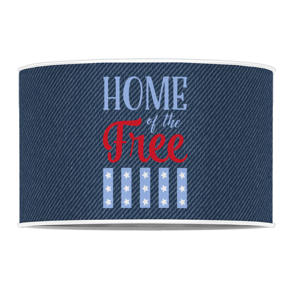 American Quotes 12" Drum Lampshade - FRONT (Poly Film)