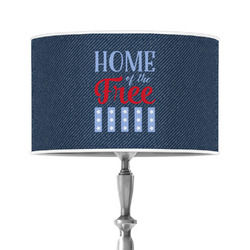 American Quotes 12" Drum Lamp Shade - Poly-film