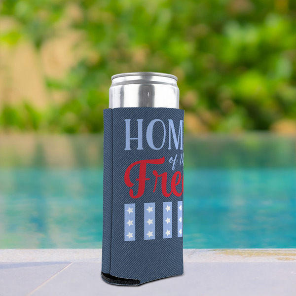 American Quotes Can Cooler - Tall 12oz - In Context