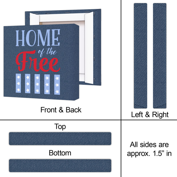 American Quotes 12x12 - Canvas Print - Approval