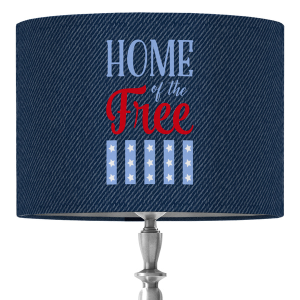 Custom American Quotes 16" Drum Lamp Shade - Fabric