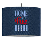 American Quotes Drum Pendant Lamp