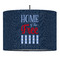 American Quotes 16" Drum Pendant Lamp - Fabric