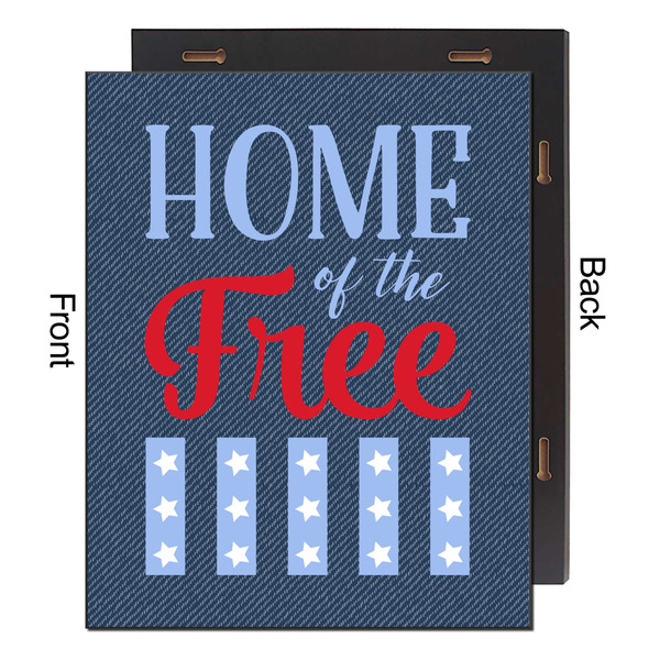 American Quotes 16x20 Wood Print - Front & Back View