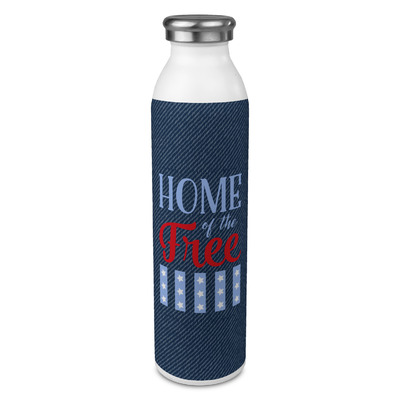 American Quotes 20oz Stainless Steel Water Bottle - Full Print
