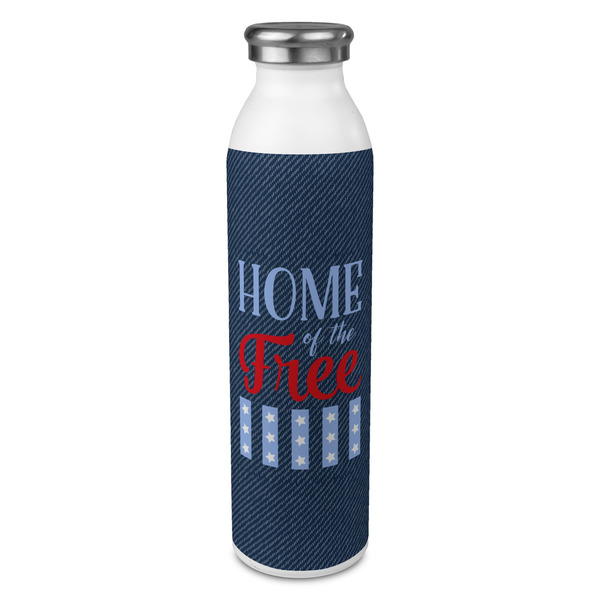 Custom American Quotes 20oz Stainless Steel Water Bottle - Full Print