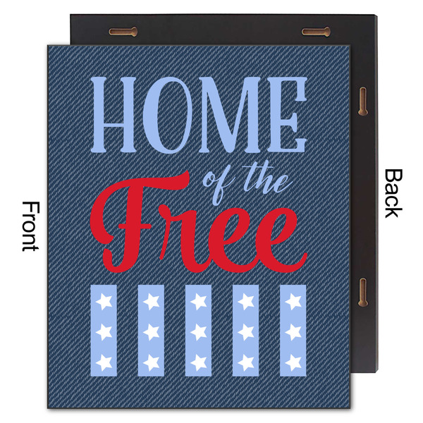 American Quotes 20x24 Wood Print - Front & Back View