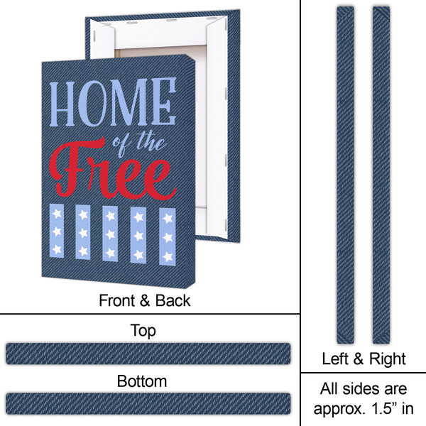 American Quotes 20x30 - Canvas Print - Approval