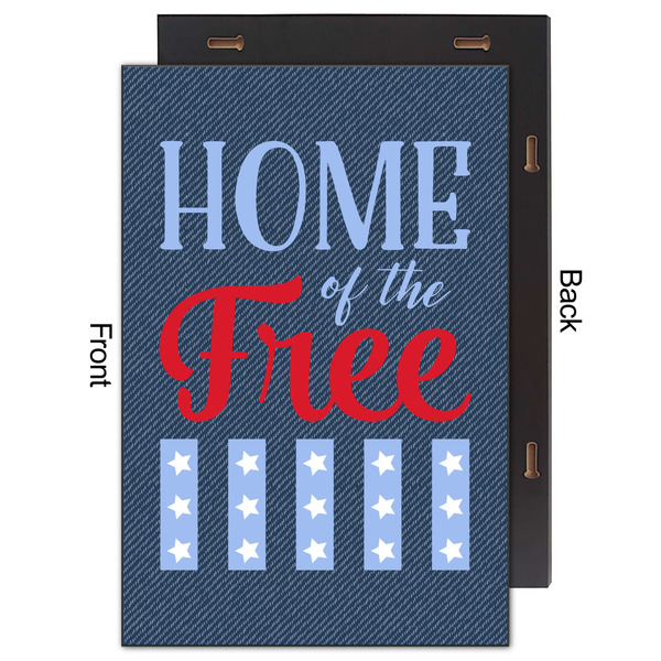 American Quotes 20x30 Wood Print - Front & Back View